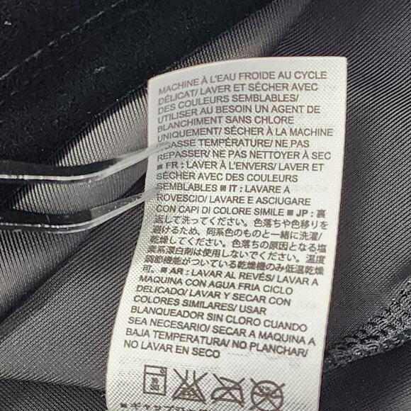 Gap Top Womens L Black Plush Velvet Strappy Racerback Pleat Side Slit Holiday - Picture 5 of 9